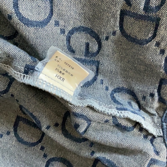 GD Logo Denim Shacket - Picture 6 of 8